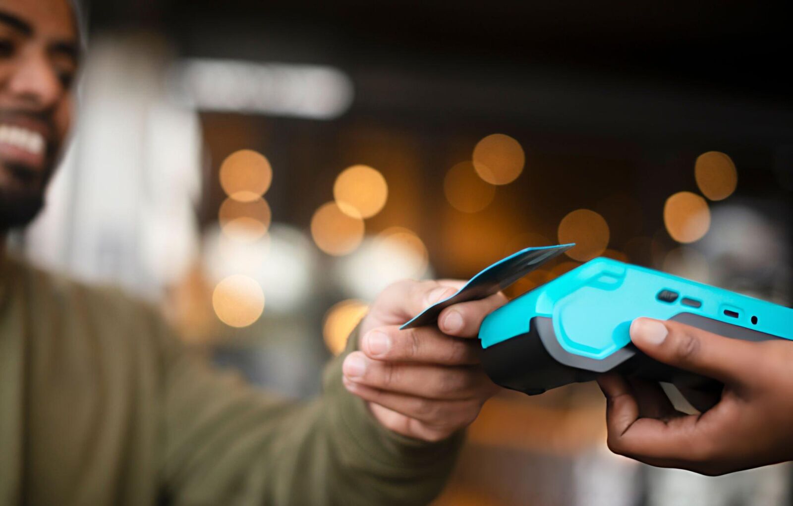 A digital payment interaction at a point of sale